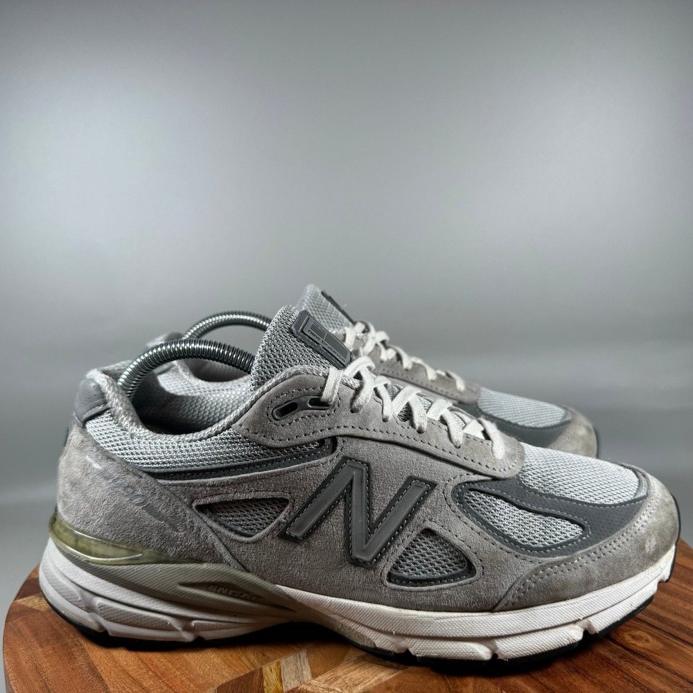 New Balance 990v4 Grey Suede Mesh Made in USA Running Shoes W990GL4 Womens 10 D